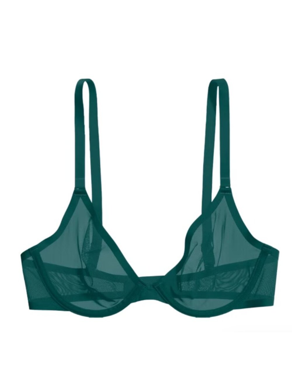 Like New The Plunge Cuup Mesh Mediterranea Green Emerald Deep V Bra 36F / 36DDD